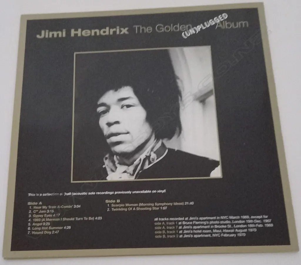 Jimi Hendrix, The Golden (Un)plugged Album, (Yellow Vinyl) Image 1++